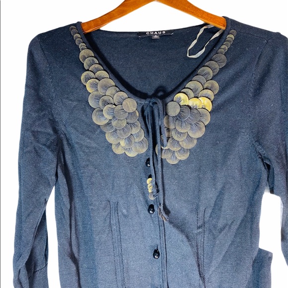 Gorgeous Embellished Sweater Cardigan**Small - Picture 2 of 4